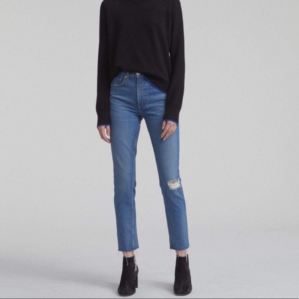 Rag & Bone High Rise Ankle Skinny Jean 27